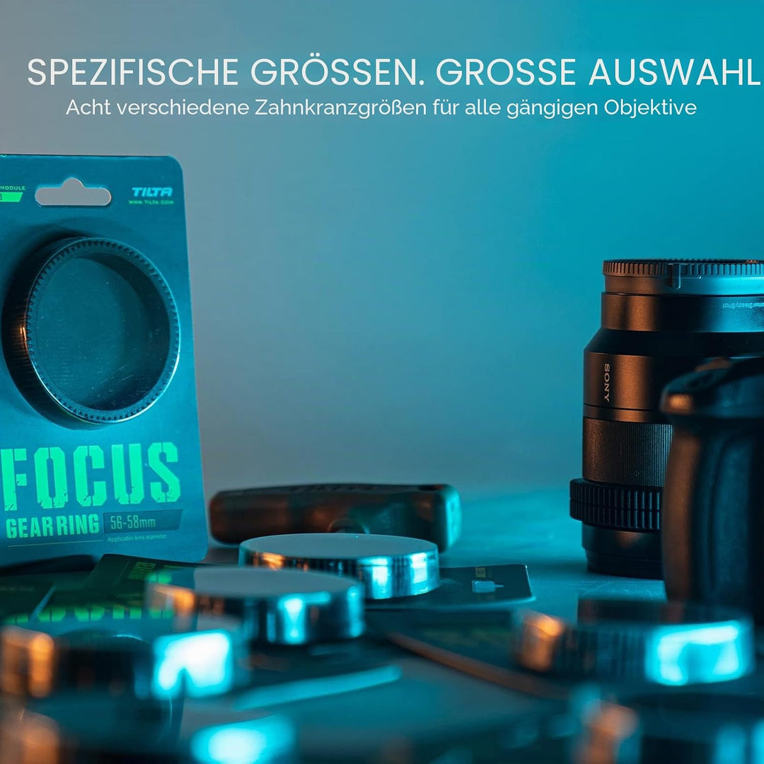 Tilta Seamless Focus Gear Ring (8 Stück), 360° Seamless Rotation Silent für Tilta Mini Follow Focus