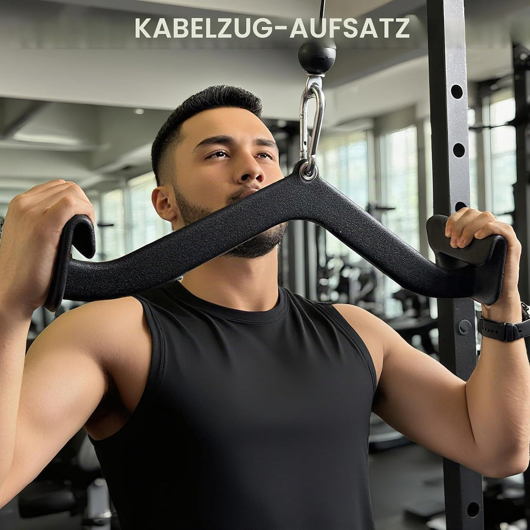 Ergonomic Design Lat Pull down Bar Grip Handle, Lat Pulldown Attachments, Strength Trainer for Athle