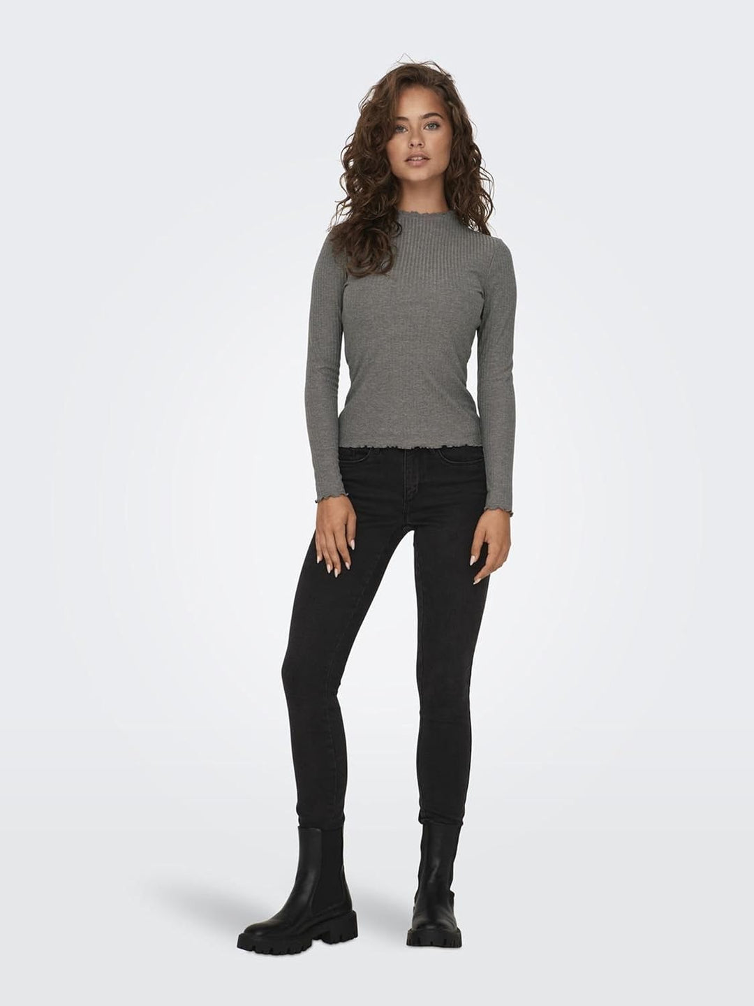 ONLY Female Top ONLEMMA Top XS Plum Kitten, XS Plum Kitten