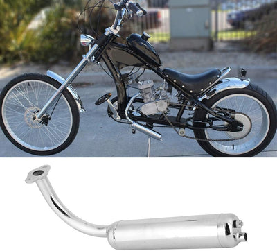 Auspuffrohr Universal Auspuff Schalldämpfer für Elektrofahrrad Motor 80ccm 60ccm 49ccm 50ccm