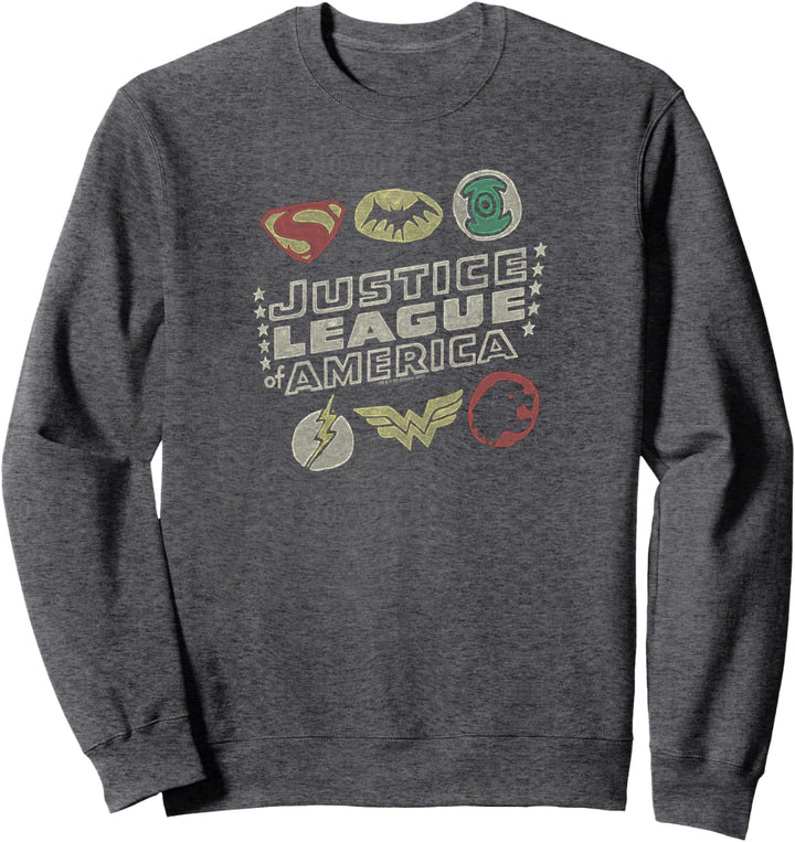 Justice League Symbols Sweatshirt