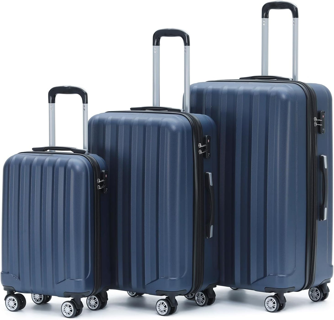 BEIBYE TSA-Schloss 2080 Hangepäck Zwillingsrollen neu Reisekoffer Koffer Trolley Hartschale Set-XL-L