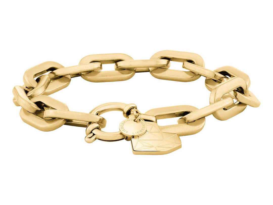 LIEBESKIND BERLIN Damen-Statement-Armbänder Edelstahl LJ-0310-B-20 Gold Chunky, Gold Chunky