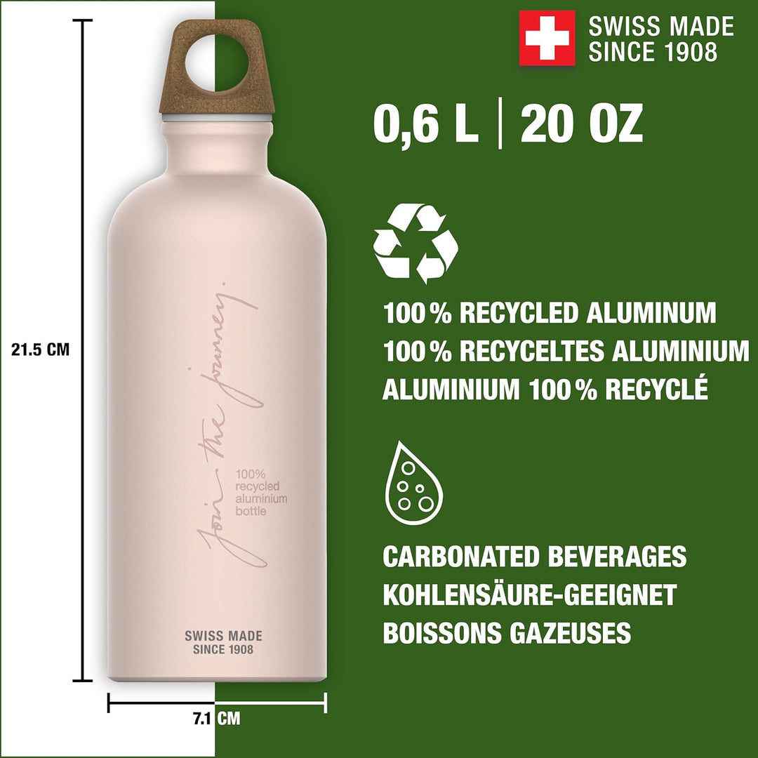 SIGG - Alu Trinkflasche - Traveller MyPlanet - Made in Switzerland - Für Kohlensäurehaltige Getränke