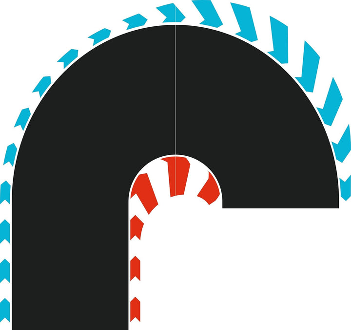 Track Pack Hairpin Curves, Extension Set mit 2 Stück, 180° Haarnadelabschnitte, 1 rechts und 1 Links