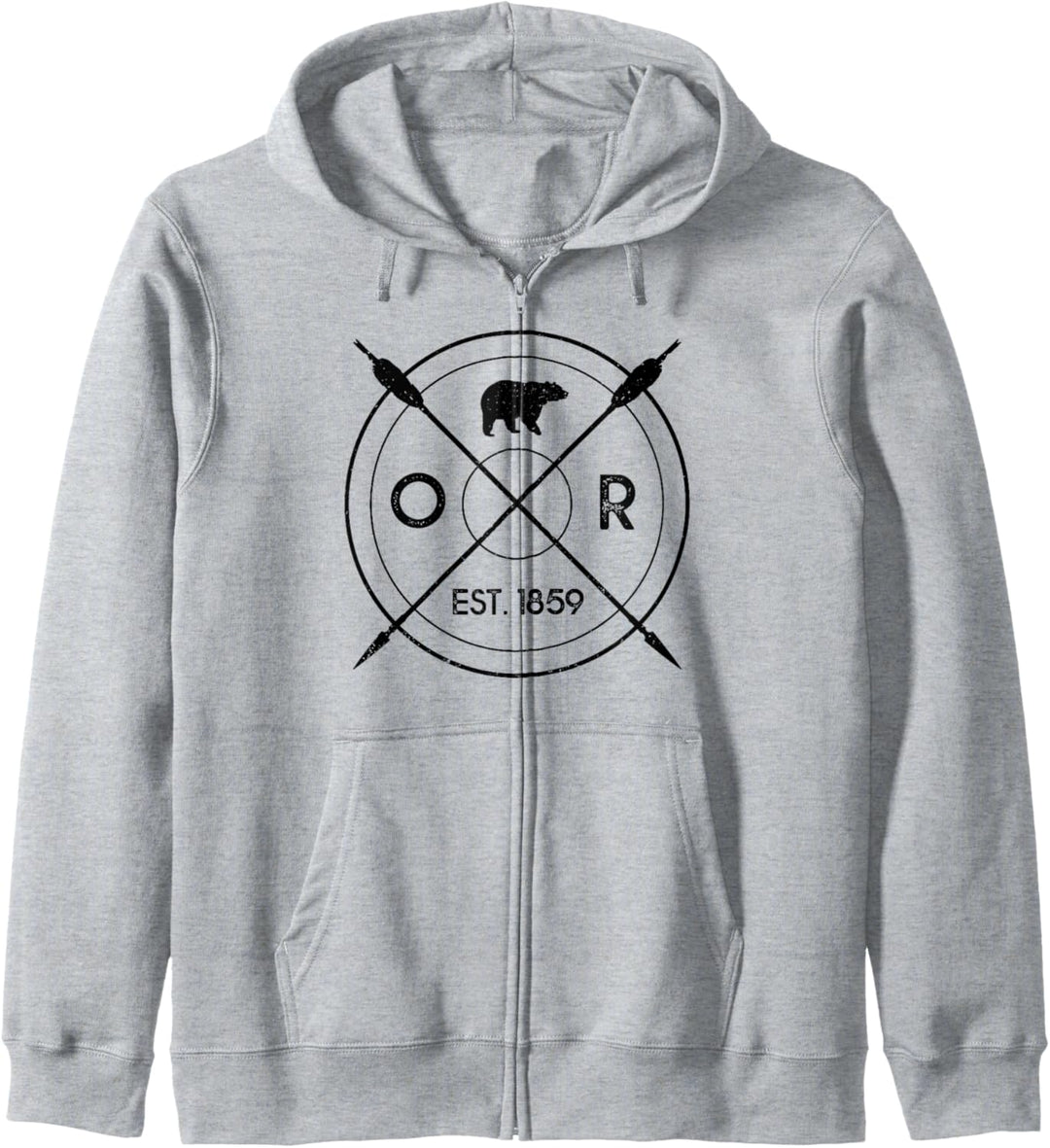 Oregon Beaver State Bear OR Est. 1859 Geschenk Kapuzenjacke