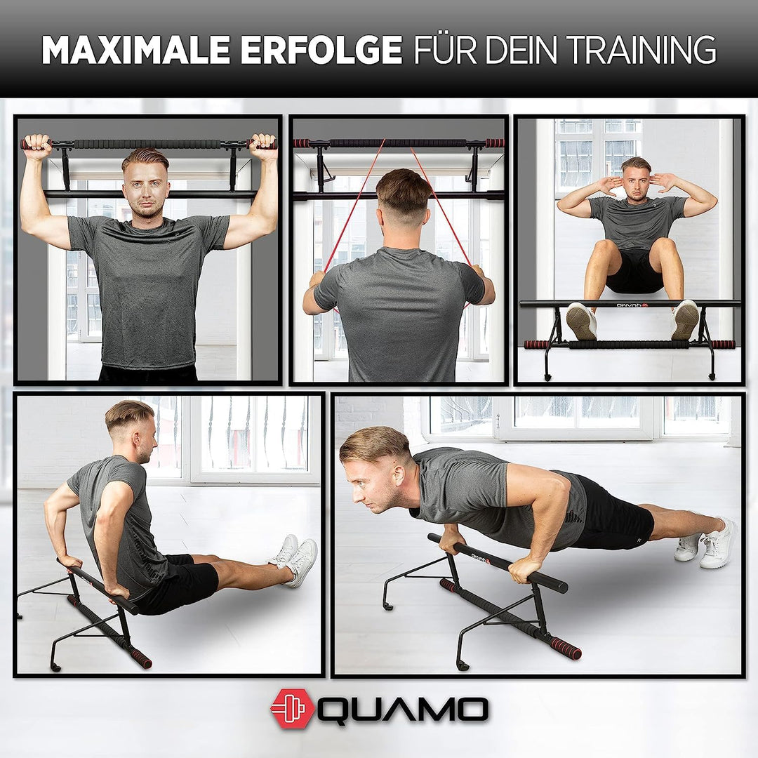 LAVUR Home & Living QUAMO Klimmzugstange für Türrahmen ohne Schrauben - stark belastbare Pull-up Bar