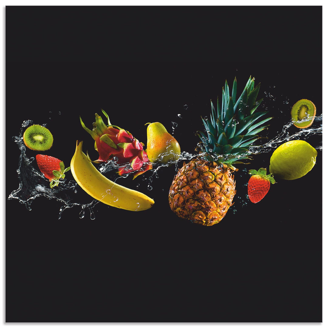 ARTland Küchenrückwand Alu 60x60 cm (BxH) viele weitere Grössen Spritzschutz Küche für Herd Spüle De