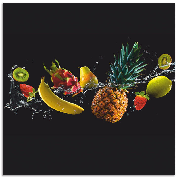 ARTland Küchenrückwand Alu 60x60 cm (BxH) viele weitere Grössen Spritzschutz Küche für Herd Spüle De