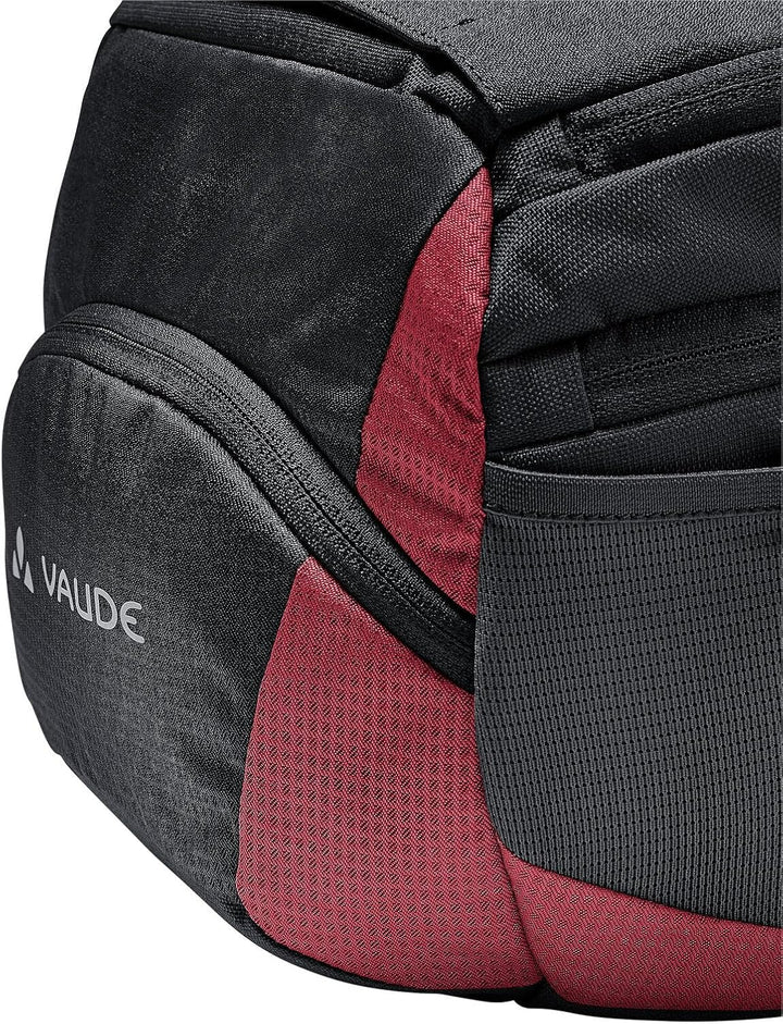 Vaude OnTour Box L (KLICKfix ready) Lenkertaschen, Einheitsgrösse, Black/Carmine
