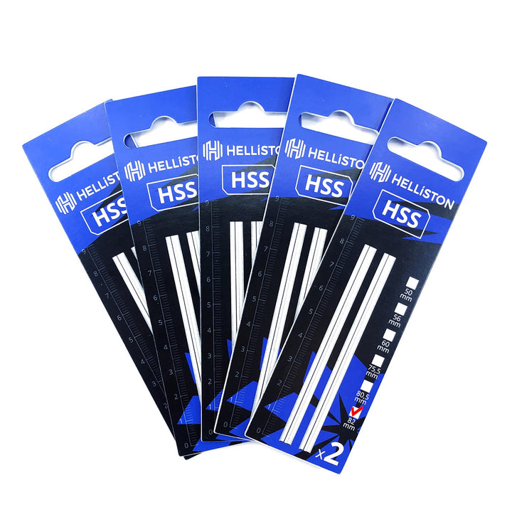 HSS Hobelmesser für Elektrohobel Stanley FME-630-K, FME-630-K-QS OHNE PLASTIK, 82mm (5 Satz = 10 Wen