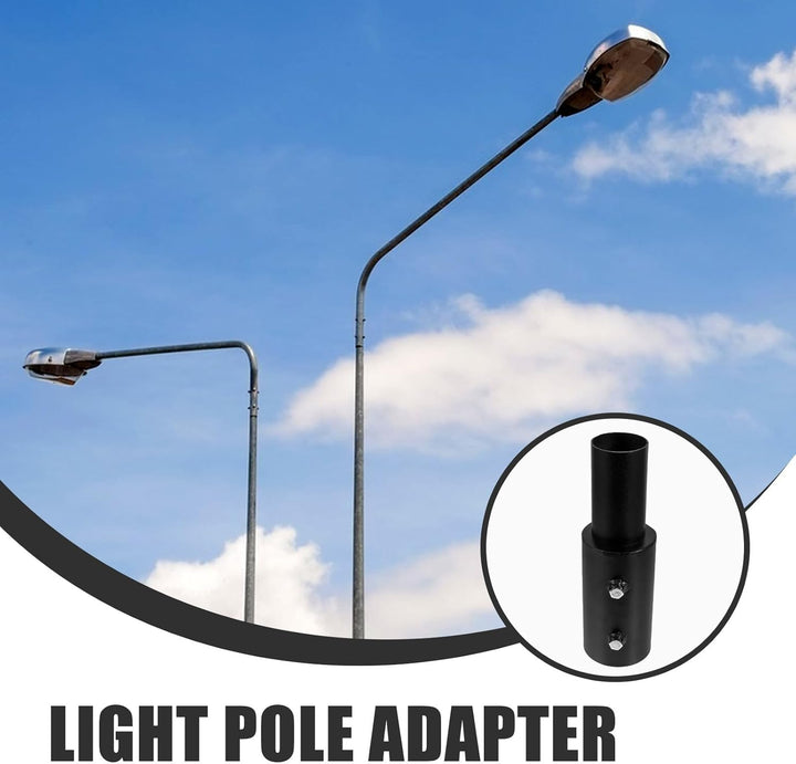 Veemoon Zapfenadapter 76mm 60mm Lichtmast Konverter aus Langlebigem Material für Strassenlaternen un