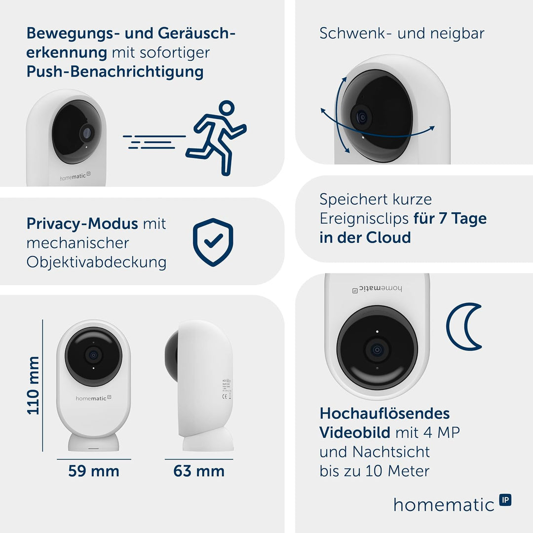 Homematic IP Innenkamera – Plus Innenkamera - plus, Innenkamera - plus