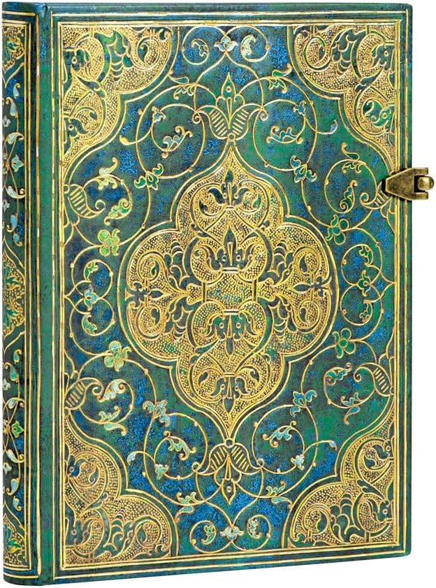 Paperblanks Chroniken PB3214-4 in Türkis Notizbuch Midi Liniert, Midi (180 x 130) Midi (180 x 130) L