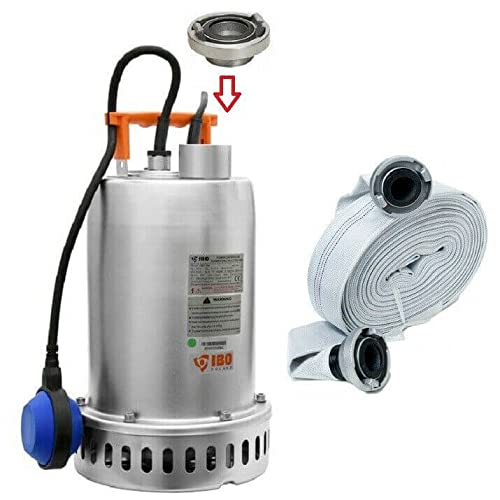 IBO / DABAT !! Profi !! Schmutzwasserpumpe Tauchpumpe Schwimmbadpumpe Edelstahl 16500 L/h +20m C-Sch