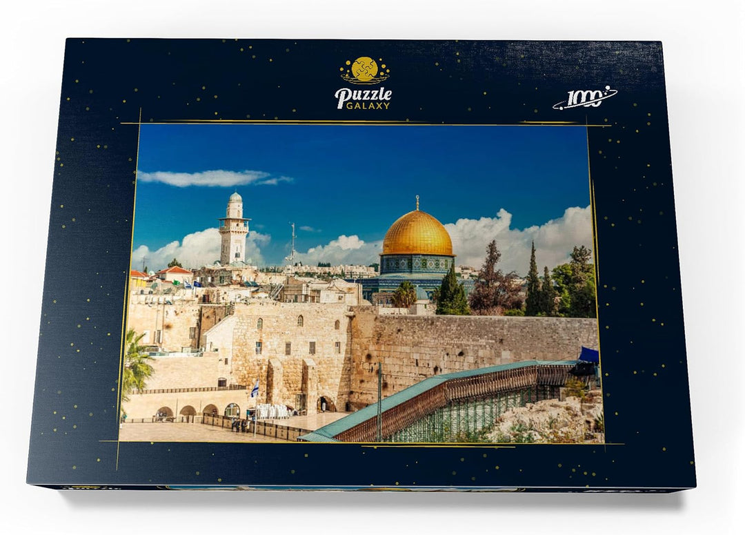 Westliche Mauer und Kuppel des Felsendom in der Alten Stadt Jerusalem, Israel - Premium 1000 Teile P