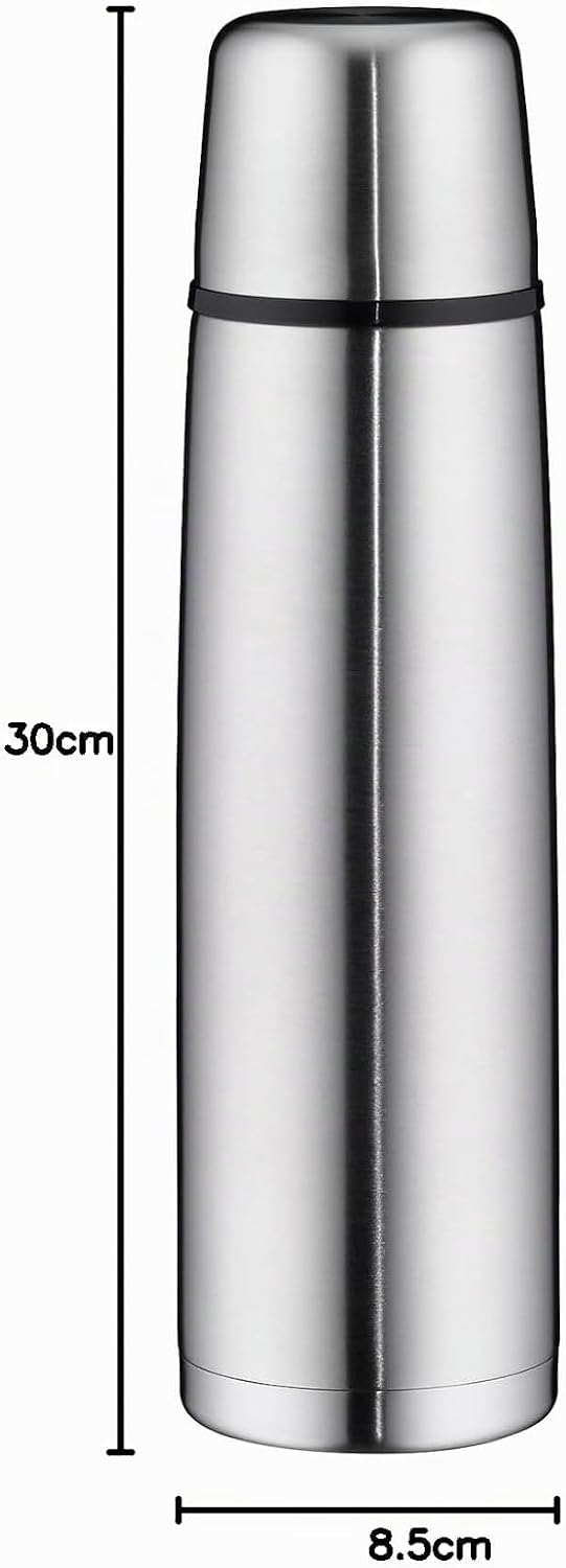 alfi ISOTHERM PERFECT DV 1,0l, Isolierflasche aus Edelstahl mit Trinkbecher, absolut dicht mit Drehv