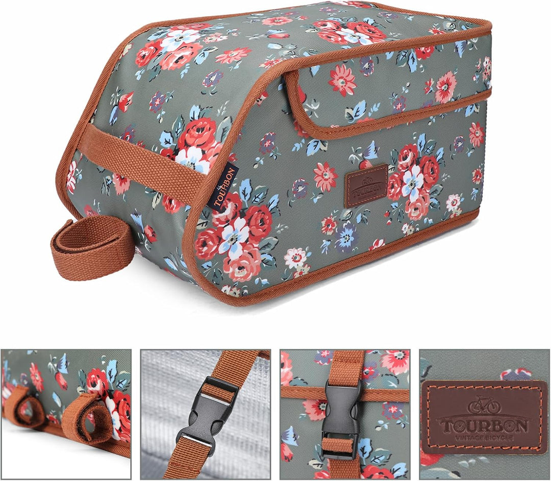 TOURBN wasserdichte Canvas Fahrradtasche Fahrradgepäckträgertasche Isolierte Fahrrad-Kühltasche für