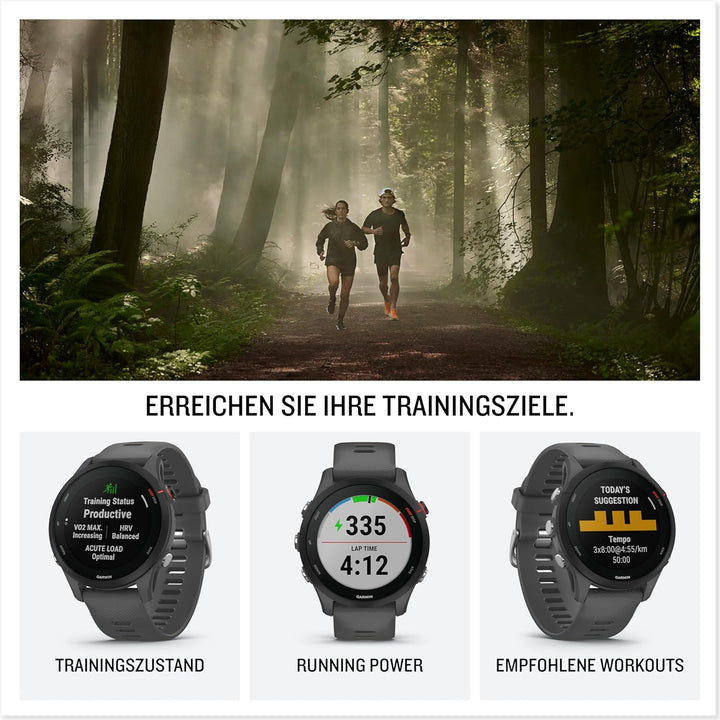 Garmin Forerunner 255S – GPS-Laufuhr mit individuellen Trainingsplänen, speziellen Lauffunktionen un