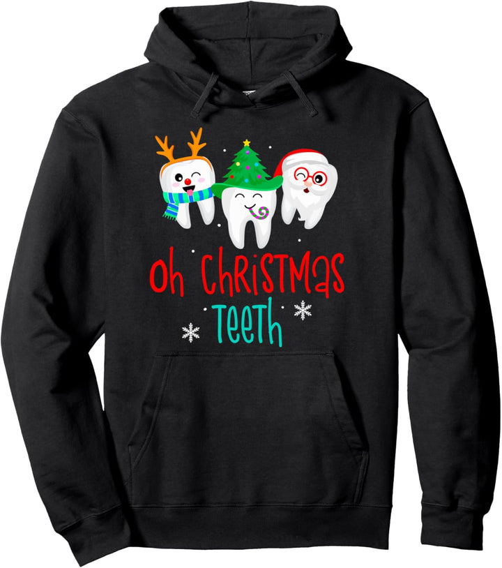 Oh Weihnachtszähne - Lustige Zahnärzte Weihnachten Pullover Hoodie