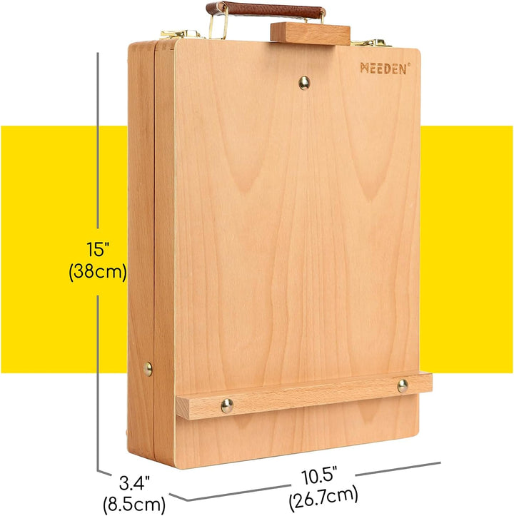 MEEDEN Studio Sketch Box Staffelei aus massivem Buchenholz, universelles Design, verstellbare Tischp
