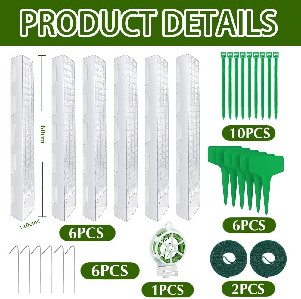 Moosstab Rankhilfe 6 Stück 61cm, Rankhilfe Zimmerpflanzen, Rankhilfe Monstera, Rankstab Monstera, Mi