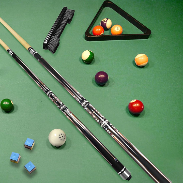 Pool Cue Stick Billard Queue,58“ Pool-Billardqueue BillardStock 12,5 mm Lederspitze Cue Sticks for P