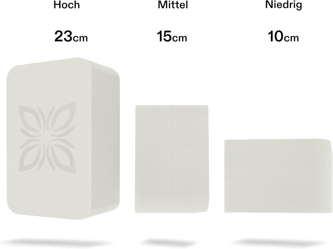 RAISE™ Yoga Block EVA 2er Set – Yogablock rutschfest & superleicht – Hochdichter Schaumstoff, stabil
