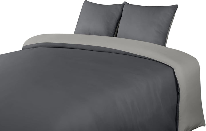 Utopia Bedding Bettwäsche 220x240 Set - Mikrofaser Bettbezug 240x220 cm + 2 Kissenbezüge 65x65 cm -