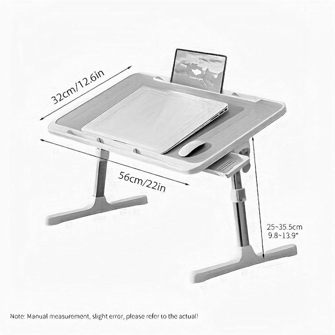 Laptoptisch Betttisch, Klappbar Laptop Tisch 5 Höhenverstellbar Lapdesk für Bett Tabletttisch Laptop