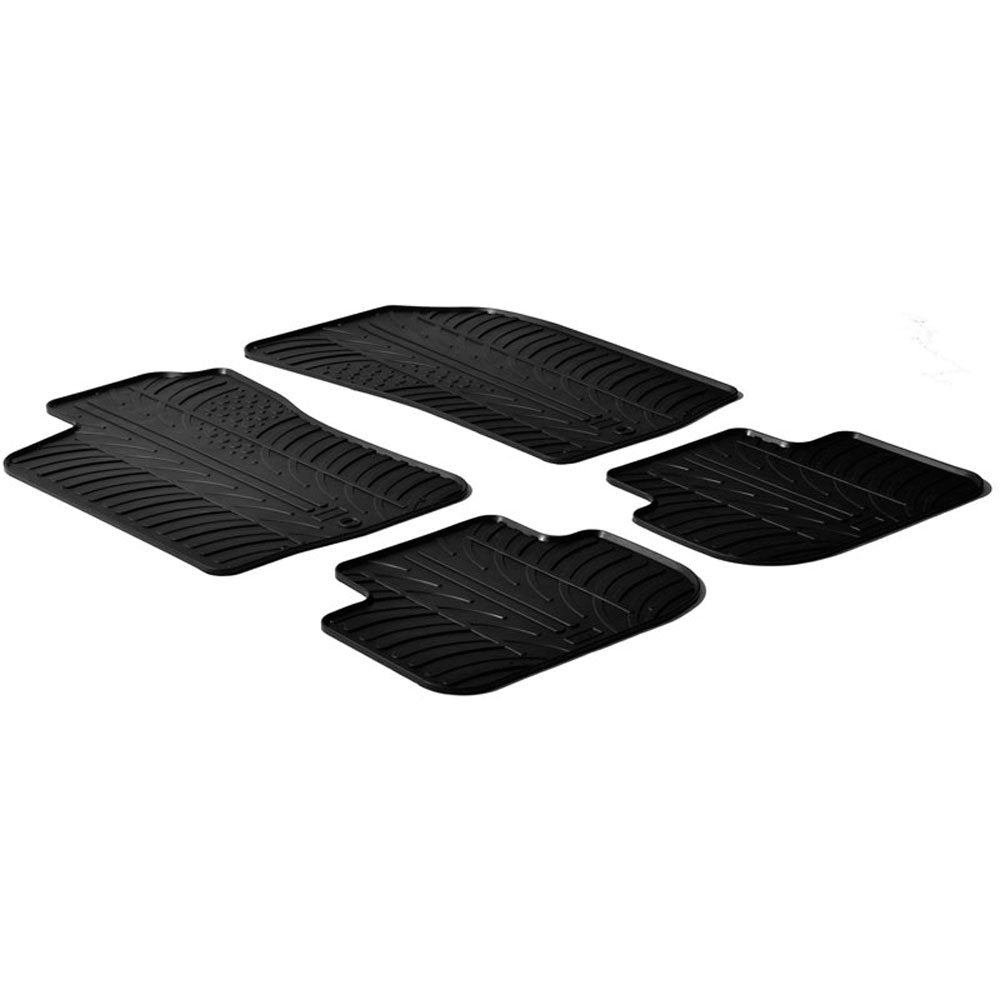 GLEDRING Gummimatten kompatibel mit Alfa Romeo 147 2000-/GT 2004- (T Profil 4-teilig + Montage-clips