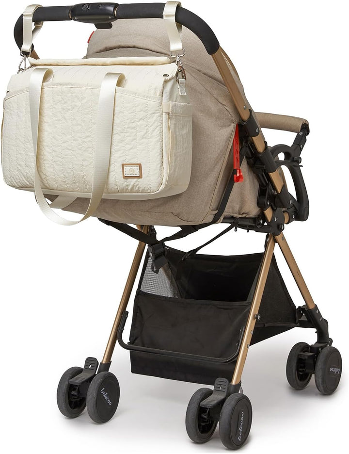 Miss Lulu Wickeltasche für Kinderwagen Wasserdichte Multifunktionale Babytasche mit Kinderwagenhaken
