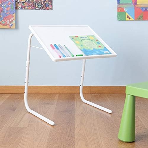 Tragbarer Klapptisch, 6 Dateien Höhenverstellbar Betttisch Laptop Snack TV Reise Bett Tablett Mobile
