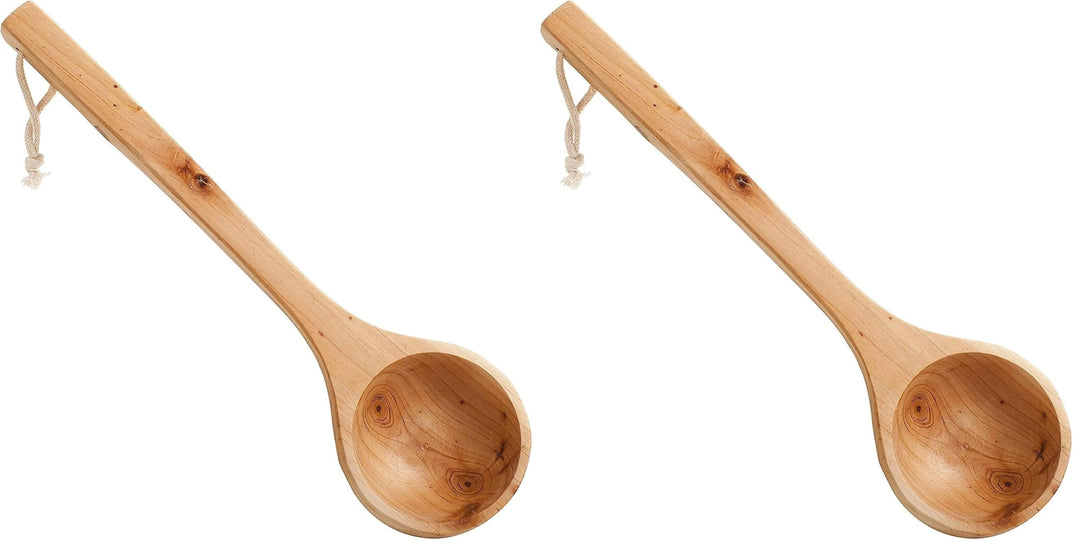 Saunakelle Holz I Saunalöffel Gross I Aufgusskelle Sauna I Hochwertiges Saunazubehör I Aus echtem Ki