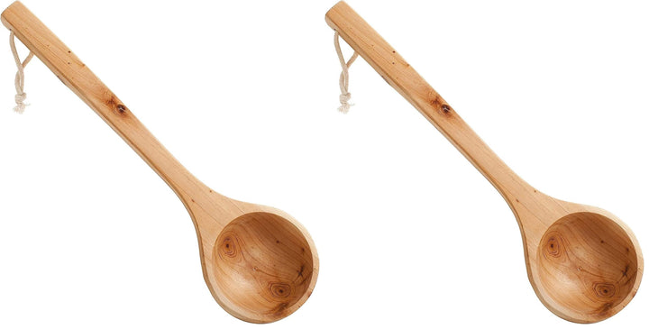 Saunakelle Holz I Saunalöffel Gross I Aufgusskelle Sauna I Hochwertiges Saunazubehör I Aus echtem Ki