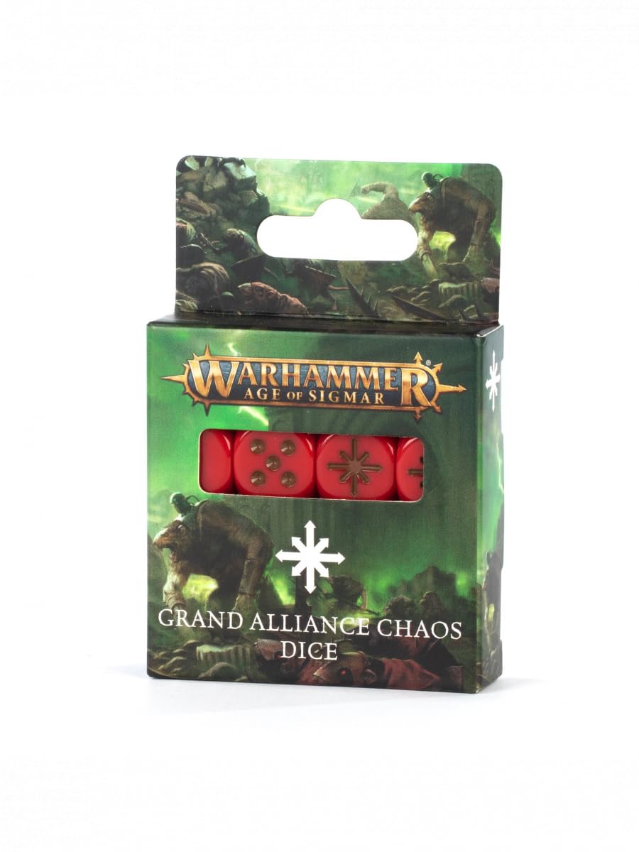 Games Workshop – Warhammer – Age of Sigmar: Grand Alliance Chaos Würfel-Set, 20 Stück