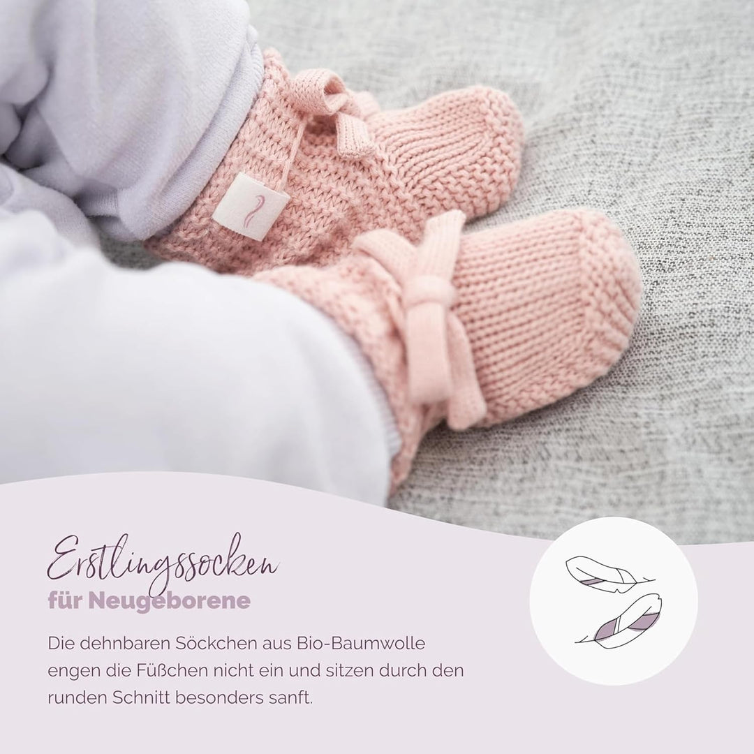 Livella Kuscheltuch „Fuchs“ mit Söckchen - Reine Bio-Baumwolle – Premium Schmusetuch, Kuscheldecke,