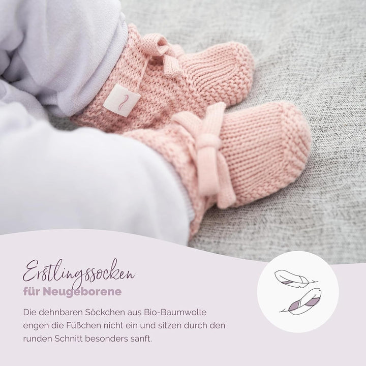 Livella Kuscheltuch „Fuchs“ mit Söckchen - Reine Bio-Baumwolle – Premium Schmusetuch, Kuscheldecke,