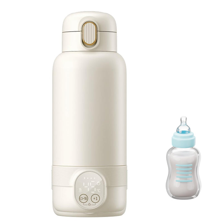 Cordless Portable Bottle Warmer,500ml Tragbarer Flaschenwärmer Baby,37 Bis 55 Grad Einstellbar mit L