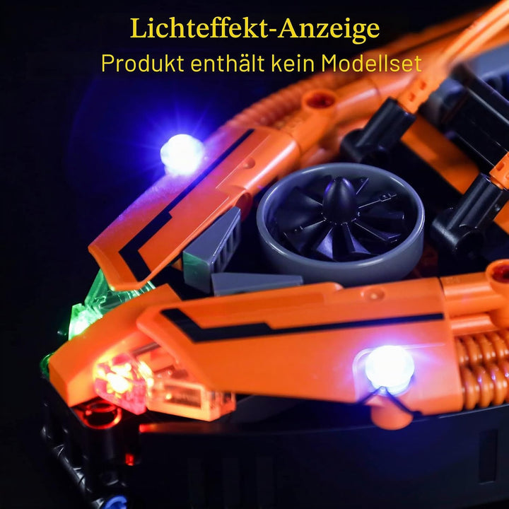 GEAMENT Licht-Set Kompatibel mit Lego Luftkissenboot für Rettungseinsätze (Rescue Hovercraft) - Bele