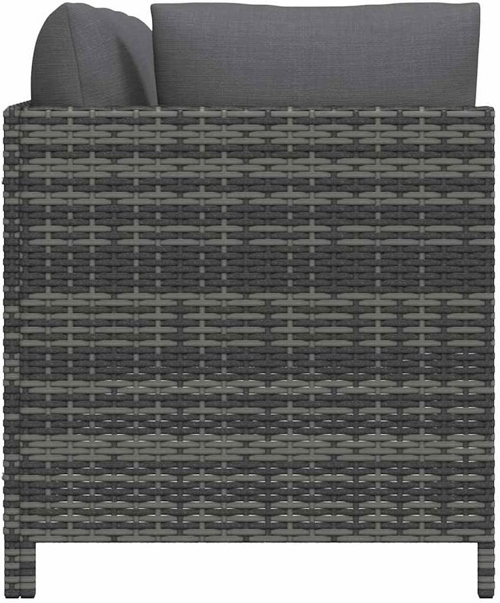 vidaXL Gartenmöbel 3-TLG. mit Kissen Mittelsofa Ecksofa Sofa Lounge Gartenset Gartensofa Garten Garn