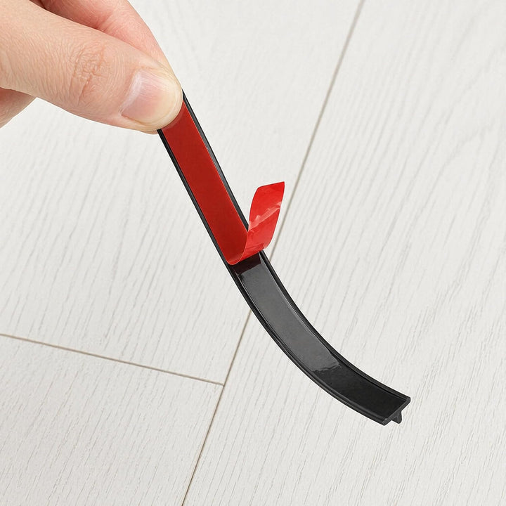 5m Schwarzer T Profil Laminat Übergangsprofil Selbstklebend Silikon 2cm Breit Übergangsleiste Boden