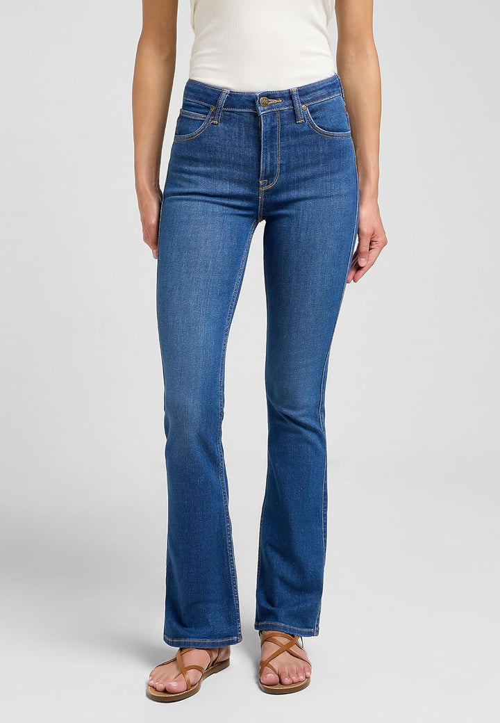 Lee Damen Jeans Breese Boot 24W / 31L Blau, 24W / 31L Blau