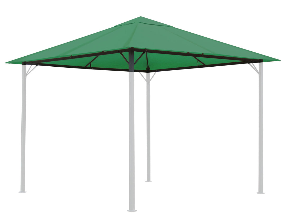 QUICK STAR Ersatzdach für Garten Pavillon 3x3m Grün Pavillondach Ersatzbezug