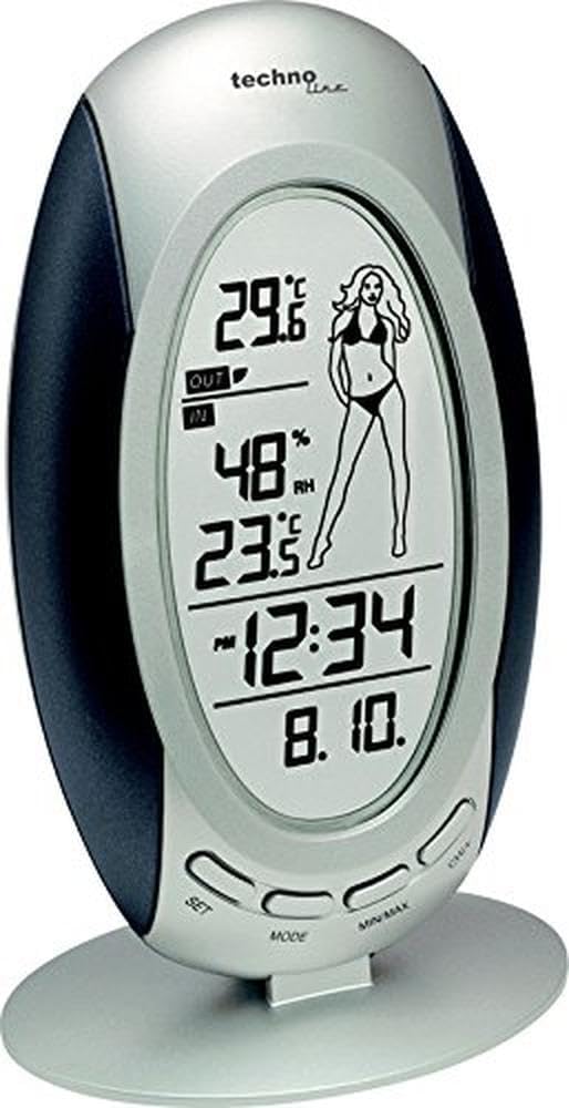 Wetterstation SMADH WS 9723-IT mit Vorhersage von Wettersituation, Anzeige von Wettertendenz und,Inn