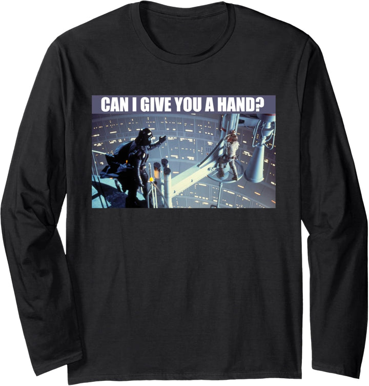 Star Wars Darth Vader Can I Give You A Hand Meme Langarmshirt
