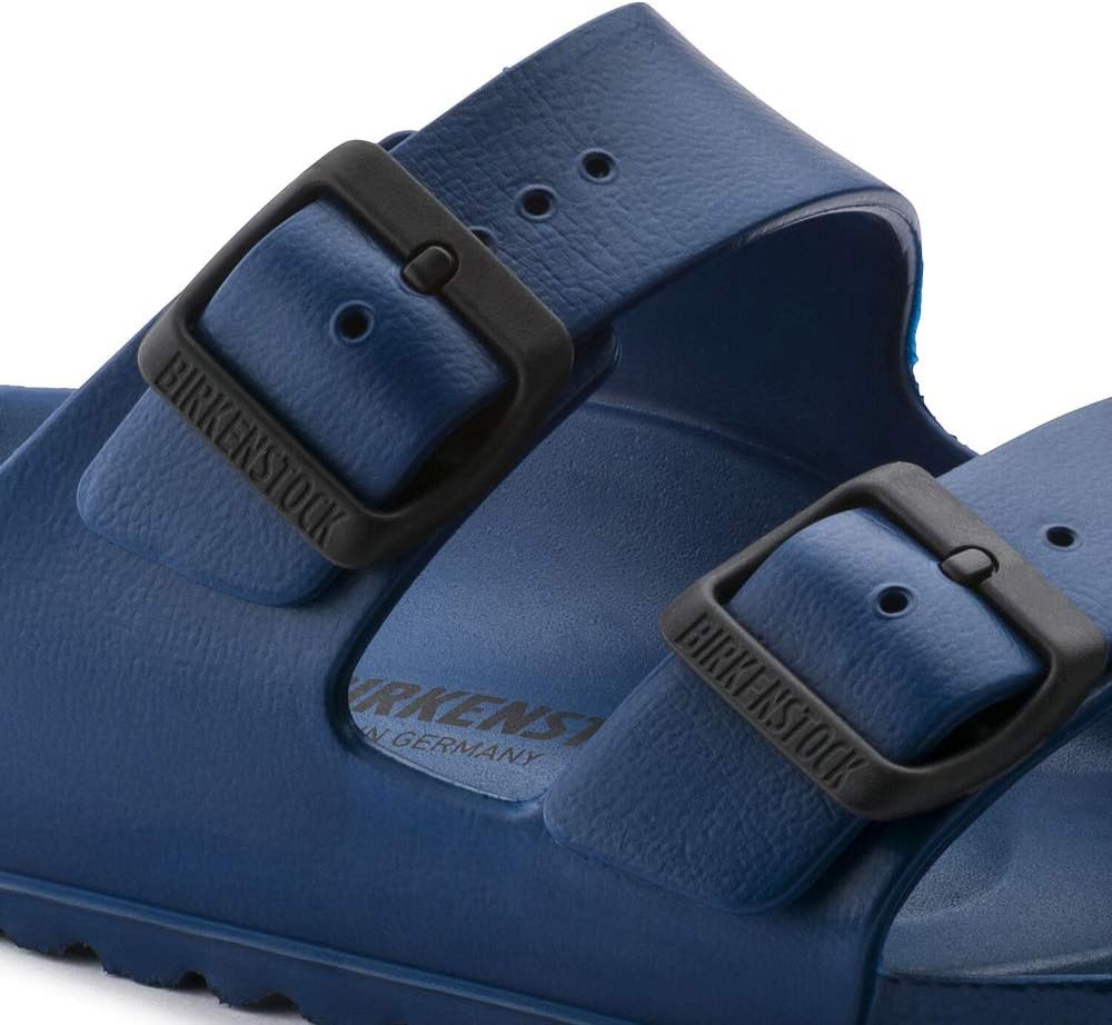 BIRKENSTOCK Herren Arizona Geöltes Leder Weit Pantoletten, 41 EU Navy