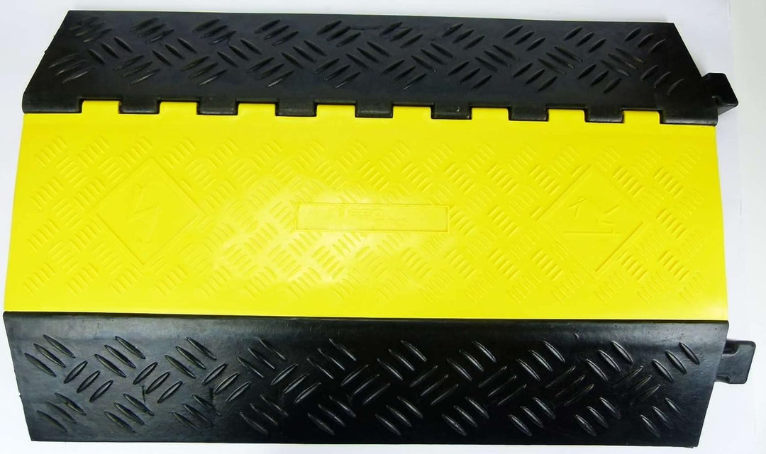 4 Stück 2 Kanal Feuerwehr/THW Kabelbrücke Schlauchbrücke 90 x 61 x 10,5 cm für PKW &amp; LKW (4 Stück 90