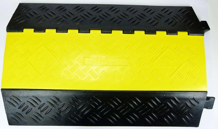 4 Stück 2 Kanal Feuerwehr/THW Kabelbrücke Schlauchbrücke 90 x 61 x 10,5 cm für PKW &amp; LKW (4 Stück 90