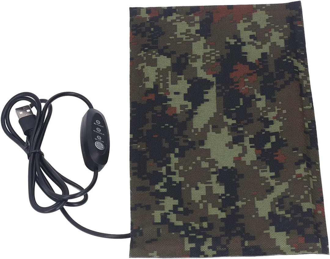 USB-Heizung, Heizblatt, USB-betrieben, Elektrische Stoffheizung, Wasserdicht, Warm, Kalt, Schutz, 3